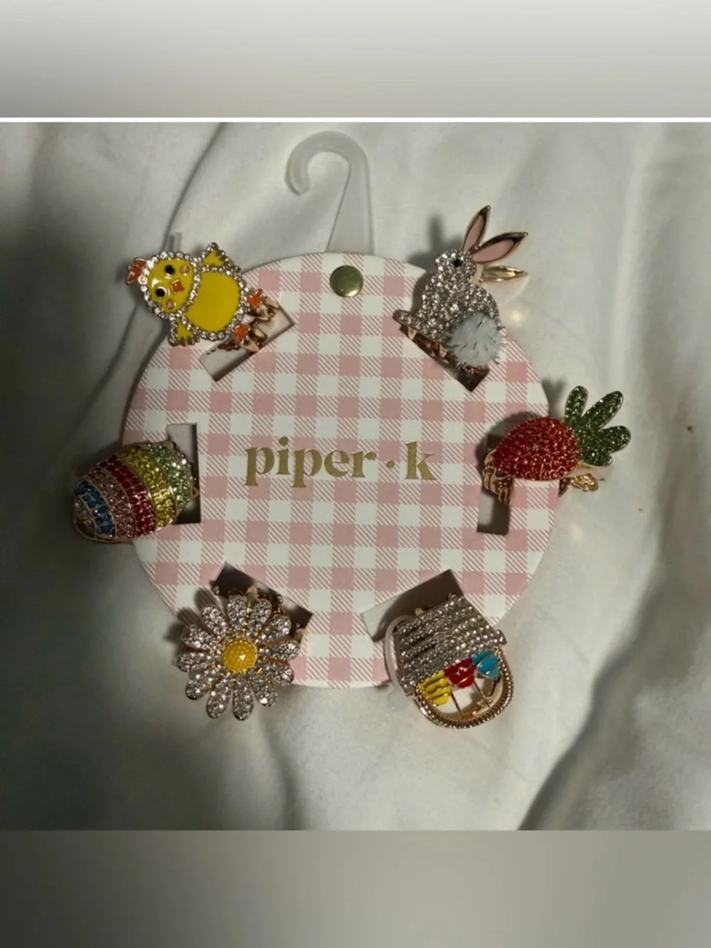 Piper K Mini Hair Clips Easter themed but can be worn all year round. Gorgeous 😍